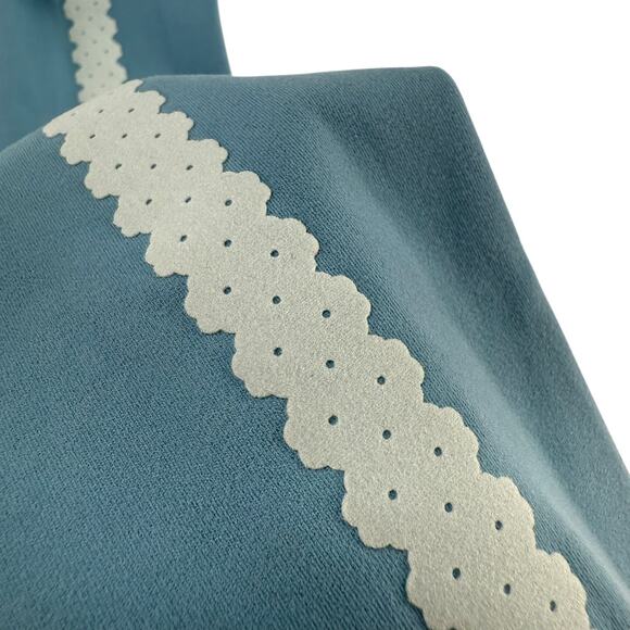 Nike Yoga Luxe Leggings Size S Blue Scalloped Eyelet 7/8 Length High Rise Yogi - Picture 5 of 9